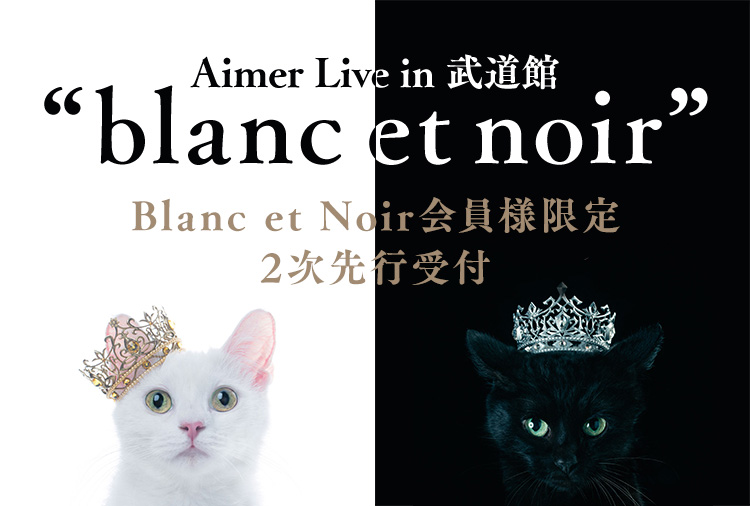 Aimer Live in 武道館 blanc et noir